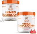 The Genius Brand - Suplemento Nootropic Bundle - Mushroom and Consciousness – Soporta el sistema inmunitario,Focus, Energy y Brain Booster