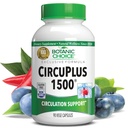 Botanic Choice CircuPlus 1500 - Heart Health & Circulation and Vein Support Supplement - Vitamin B1, Cayenne Pepper, Hawthorn, Ginkgo Biloba for Adults Men &amp; Women (90 Capsules)