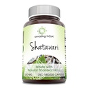 Increíble India Natural Shatavari 500 Mg por Serving 250 Veggie Capsules Suplemento Silencio No GMO TEN-Free
