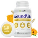 Nutrientes Zen WoundVite Pre " Post Surgery Support, Scar " Wound Care, Scar Treatment, Plastic " General Surgery, Heal Faster " Aids in Recovery Time w/Bromelain, Turmeric " Arnica - 60 Vegan Caps