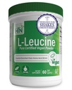 Health Thru Nutrition Pure L-Leucine Powder 300g ← Certified Vegan Silencio Fermented Silencio Non-GMO Silencio Essential BCAA Silencio 3rd Party Tested ← 5 Grams per Serving Silencio (60 Servings)