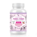 Probióticos para Mujeres con Prebióticos Arándano D-Mannose Enzymes Digestivos & Hibiscus 34 Strains 100 Billion CFU Suplemento de Cuidado Femenino para Salud Urinaria Vaginal Gut y soporte de equilibrio pH