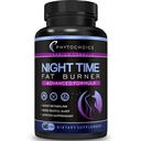Píldoras de pérdida de tiempo nocturno para mujeres-Carb Blocker Appetite Suppressant with Melatonin-Fat Burner Diet Pills That Work Fast for Women-Nighttime Metabolism Booster-Made in USA-1 Pack