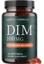 DIM Suplemento 100 mg  Estrógeno Balance for Women ' Men ← Diindolylmethane for Hormone Balance, Hormonal Acne, Menopause " Antioxidant Support Silencio con MCT Oil " Vitamina E ← Gentle Softgels tención 30 Ct.