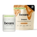 Beam Dream Sleep Powder &amp; Creatine Bundle, Third Party tested Natural Sleep Aid & Recovery Suplemento con micronized Creatine Monohydrate, Unflavored Pure Creatine Powder for Muscle Strength, Energy
