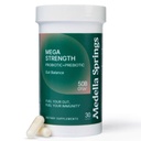 Mega-Strain 50 Billones CFU Probióticos + Prebióticos 30 Caps Probióticos para Mujeres y Hombres - Mantener Buena Flora Probiótico &amp; Salud Digestiva - No Refrigeración Probióticos requeridos Lactobacillus Rhamnosus