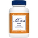 La vitamina Shoppe Acetyl-L-Carnitine 500mg – apoya la función sana del cerebro y la memoria, promueve la producción energética – CarnipureTM ofrece la forma más pura de L-Carnitina (240 cápsulas)