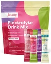 FlavCity Electrolytes Drink Mix, Variety Pack, 28 On-The-Go Stick Packs - Healthy Electrolytes Powder Packets Made with Real Fruit - Keto Powdered Drink with No Añadido Sugar, Gluten-Free