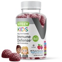 Viteey Kids Multivitamin Gummies con Probióticos - 8-1 Niños Vitaminas para la Salud Inmune Apoyo con Vitamina C, D3, B12, B6, Zinc, Elderberry, Selenium - Vegetariano - Chewable Tasty Berry Flavored