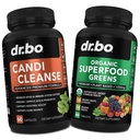 Candi Cleanse " Organic Superfood Greens " Fruit Supplement Cleanser - Daily Energy Super Food Fruits and Veggies Supplement Tablets Plus Vegetable Foods