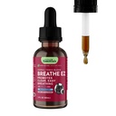 Esenciales de animales Respirar EZ para perros &amp; gatos - Suplemento de soporte respiratorio de mascotas, Limpiar &amp; Respiración fácil, Respiración saludable, Fórmula de hierbas - 2 Fl Oz