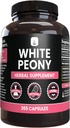PURE ORIGINAL INGREDIENTES Peonía Blanca (365 cápsulas) No hay magnesio ni artillería de arroz, siempre puro, laboratorio verificado