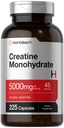 Horbäach Creatine Monohydrate Silencio 5g  225 Capsules ← No GMO, Gluten Free Supplement