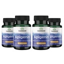 Swanson Apigenin-Bioflavonoid Suplemento Natural Prostat Support-Metabolism & Nerve Health Support-Can Support Sleep & Relaxation 90 Caps, 50mg Cada 4 Pack
