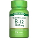 Verdad de la naturaleza Vitamina B12 1000 mcg tención 75 Tablas de liberación oportunas ¦ Vegan, No GMO &amp; Gluten Suplemento gratuito