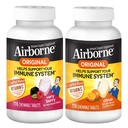 Airborne 1000mg Vitamin C Chewable Tablets Citrus &amp; Very Berry Flavor Bundle - Immune Support Suplemento con Zinc y Powerful Antioxidant Vitaminas A C &amp; E, (2x116ct bottles)*