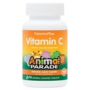 Natures Plus Animal Parade Vitamina C, Natural Orange Juice Flavor - 90 Chewable Animal Shaped Tablets - Immune Support - Gluten Free - 45 Servings