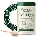 Gran Lagos Wellness Collagen Peptides Polvo para la piel, el pelo, uñas, articulaciones " Digestión - Desarrollado - Quick Dissolve Hidrolyzed, Non-GMO, Keto, Kosher - 16oz