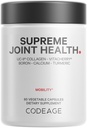 Codeage Supreme Joint Health, UC-II Collagen Capsules Tipo II, VitaCherry Sport Cherries, Boron, Calcium Fructoborate, Hyaluronic Acid, Turmeric, Bromelain &amp; Boswellia Supplement, Non-GMO, 60 Count