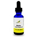 Biotina líquida B7 – High-Absorption, Frío-Presed D-Biotin USP, Vegan, Alcohol-Free, Sublingual Drops, Sin sabores artificiales, Blue Cobalt Glass Bottle for Potency & Purity - 1 oz