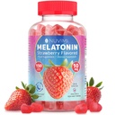 Melatonina Gummies - 10 mg Fresa Flavored Suplemento alimenticio dietético para ayudar a dormir - 150 Gummies Vegan