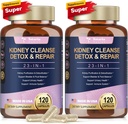 Totaria (2 P) Kidney " Liver Cleanse Detox " Repair Capsules, Chanca Piedra " Cranberry Pills for Liver " Kidney Support Supplement Extra Strength for Stones Dissolver, Urinary Tract Health for Woman