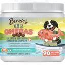 ¡El OMG de Bernie! Cerveza de Omegas para perros - 5X Extra Strength DHA+EPA, Aceite de pescado, Esquí saludable " Cuna, Alivio de la alergia, Suplemento Conjunto (Pork Flavor)