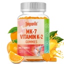 Vitamina K2 MK-7 Gummies 100mcg, suplemento de vitamina K2 de fuerza extra para bonificación &amp; soporte de arte, sabor a naranja natural Chewable, no GMO, Vegan, 60 Gummies