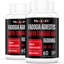 1600mg Fadogia Agrestis Tongkat Ali Suplemento, Fadogia Agrestis Extracto para Hombres con Ashwagandha - Fuerza máxima, 120 Softgels