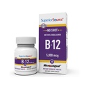 Fuente superior No Shot Methylcobalamin B-12 5000 mcg - Vitamina B-12 para apoyar la producción de energía, la salud cerebral " Wellness general - Tablas sublinguales para la absorción rápida - 60 Tablas de disolución