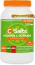 C-Salts Vitamina C Powder Suplemento - 100% Pure High Dose Buffered Vitamin C Powder para Immune Support - Organic, Sugar-Free, Vegan, Non-GMO, Stomach-Friendly, Original 8 oz