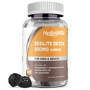 Zeolite Detox for Kids Gummies with Activated Charcoal, Clinoptilolite Zeolite with Vitamin B12 &amp; D3 for Kids &amp; Adults, Chewable Zeolite Supplement for Gut & Immune Support, Blueberry Flavor, 60 Ct