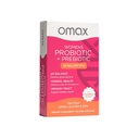 Complejo de Prebióticos y Probióticos de Salud Omax para Mujeres, Equilibrio de PH, Salud de Vag, Urinary Tract, Yeast & BV Prevention, Lactobacillus " Bifidobacterium TEN Vegan, Orgánica, Gluten Free TEN 30 Vege-Capsules
