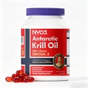 NYO3 Krill Oil Omega 3 Suplemento 1000mg 90 Softgels EPA & DHA, Puro aceite de Krill Antártico con Astaxanthin y 56% Phospholipids Laboratorio Tested