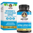 Bliss Alpha Lipoic Acid Supplement, Antioxidant and Energy Support, ALA Supplement with Bioperine, No Gluten and Soy, 600mg per Serving, 60 Vegan Capsules