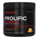 PEScience Prolific Pre Workout Powder para Hombres con L-Citrulline Nitric Oxide Booster, Energía Powder " Nootropic for Focus – Preworkout Sin Beta Alanine – 40 Scoops, Sour Peach Candy