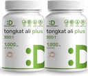 2 Pack Tongkat Ali Extract 300:1 with Horny Goat Weed 1,100mg, 480* Capsules – Indonesia Longjack Eurycoma Longifolia Root – Extra Strength Herbal Supplement for Energy