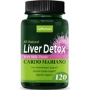 Silymarin Milk Thistle Liver Detox Capsules for Fatty Liver, Alcachofa y Cardo Mariano con Silimarina para el Higado Graso, Liver Cleanse Detox &amp; Repair Formula w/Artichoke Extract. 120Count