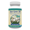 PetAg Sure Grow 100 - promueve el desarrollo óptimo de los huesos en cachorros Ocho semanas y más viejo - con calcio, fósforo y vitaminas A &amp; D - 100 tabletas Chewable