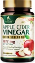 Manzana de vinagre cápsulas 1877mg - Extra Strength Detox &amp; Cleanse with Vitamin D & Zinc - Premium ACV Pills with Joint Natural Digestion & Immune Support - Suplemento vegetariano - 120 cápsulas