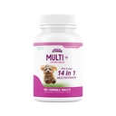 Extensión de salud Mesas multivitamínicas y minerales para perros &amp; cachorros, 180 tabletas - Inmune, digestión, soporte conjunto, salud de la piel