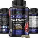 Horny Goat Weed Extra Strength -120 Capsules w. Maca, L-Arginine, Ginseng - Boost Desire, Performance, Stamina, Energy, Non-GMO Fórmula, 120 cápsulas
