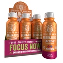 BrainJuice Active Focus " Energy Drink Shots, Supports Endurance, Recovery " Clarity, Non-GMO, Gluten Free, Nootropics, Alpha GPC, B Vitaminas " Organic Green Tea, Pomegranate Acai, 2.5 fl oz, 12 Pack