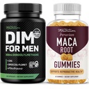 SMNutrition Maca Root Gummies & 300mg DIM Suplemento para Hombres para Testosterona y Apoyo al Rendimiento Silencio Invigorating Maca Gummies Complex (30 Servimientos) con DIM Complex for Men (60 Servings)