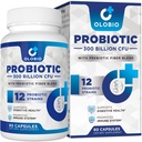 300 Billones CFU Probiótico, 12 Estrechos con 3 Prebióticos Orgánicos, Probióticos para Mujeres y Hombres, Suplemento Diario para Salud Digestiva, Inmune, Gut &amp; Bloating, Estable, Vegan, 60 Condes