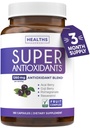 Super Antioxidantes Suplemento para Hombres - High Potency Herbal & Fruit Blend with Acai, Goji, Pomegranate, Elderberry " Resveratrol for Skin Care " Immune Support - Vegan " Non-GMO - 180 cápsulas