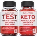 Atlantis Nutrición Testosterona Booster 60 Gummies + Keto Apple Sider Vinegar 60 Gummies