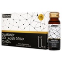 Bebida de colágeno líquido de diamante, 15000 mg Péptidos de colágeno marino hidrolizado con vitamina C, granada, uñas sanas de piel de pelo Juntas Soporte de huesos, 50 ml x 10 botellas
