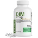 Bronson DIM Suplemento 200 MG Diindolymethane with BioPerine for Enhanced Absorption, Estrogen Metabolism & Maintains Balanced Hormone Levels, 120 Vegetarian Capsules
