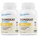 Laboratorios de Puro Tongkat Ali Extra Extract 200 to 1 para Hombres, 1020mg por Serving, [High Potency] Total 240 Capsules - Men's Health Support with 20mg Tribulus Terrestris ← Non-GMO, Gluten Free, Made in USA